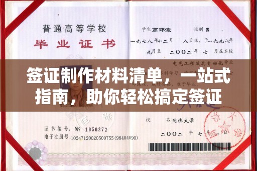 双台子签证制作材料清单，一站式指南，助你轻松搞定签证