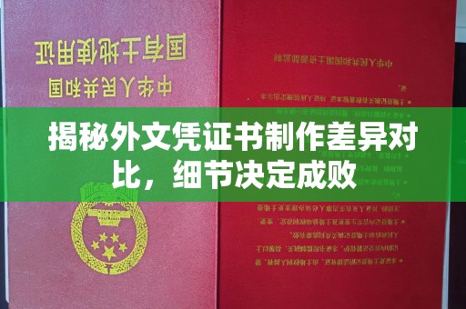 双台子揭秘外文凭证书制作差异对比，细节决定成败