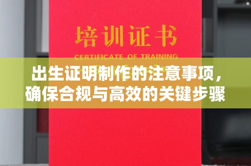 双台子出生证明制作的注意事项，确保合规与高效的关键步骤