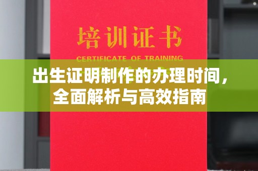 双台子出生证明制作的办理时间，全面解析与高效指南