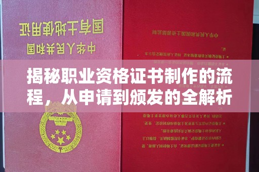 双台子揭秘职业资格证书制作的流程，从申请到颁发的全解析