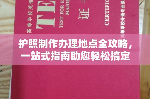 双台子护照制作办理地点全攻略，一站式指南助您轻松搞定